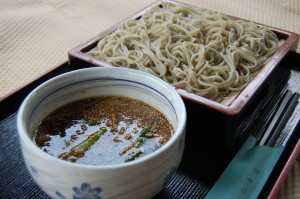 豚ネギのつけ麺そば